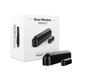 Fibaro FGDW-002-3 ZW5 Wireless Door/Window Sensor, Black