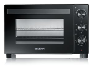 Severin TO 2075 Toster kuchenny 30 l 1600 W Czarny Grill