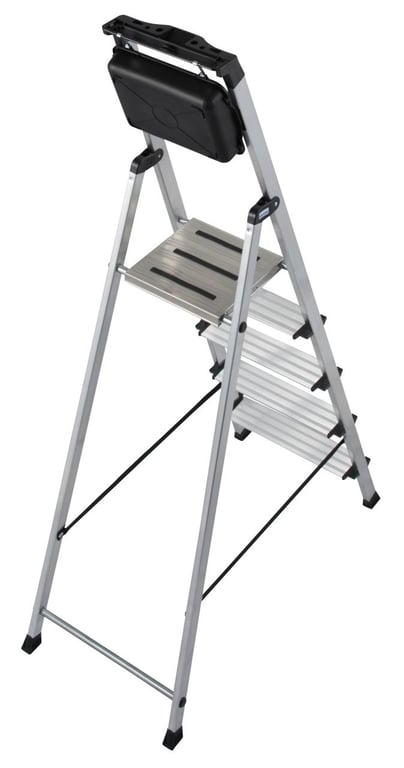 Krause 126535 drabina Drabina częściowa nasadowa Aluminium, Czarny