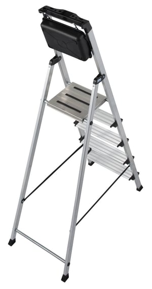 Krause 126535 drabina Drabina częściowa nasadowa Aluminium, Czarny