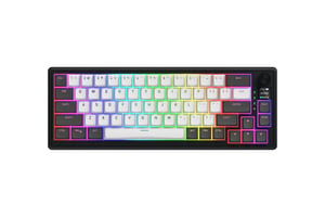 HATOR Skyfall Pro Wireless 65 Gaming-tangentbord USB + RF Wireless + Bluetooth QWERTY US English Svart, Grå