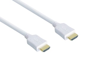 Alcasa 2m, 2xHDMI Cable, HDMI Type A (Standard), White