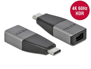 DeLOCK Adapter USB Type-C do mini DisplayPort (DP Alt Mode) 4K 60 Hz – kompakt