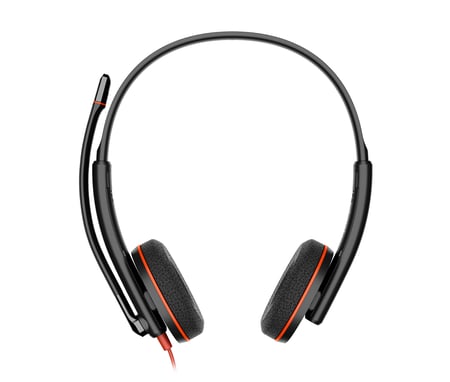 HP Poly Stereofoniczny zestaw słuchawkowy USB-C Poly Blackwire 3220 + przejściówka USB-C/A (opakowanie zbiorcze)