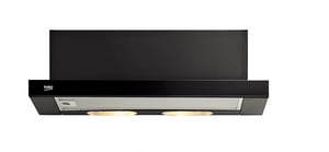 Beko CTB6250B Semi-Built-In (Pull-Out) Range Hood, Black, 420 m³/h