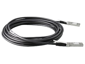 HPE X242 10G SFP+ to SFP+ 7m Direct Attach Copper InfiniBand / SFP+ Fiber Optic Cable, Black