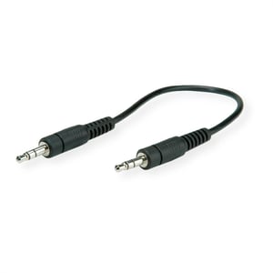 ROLINE 3.5mm Cable, M-M 0.2 m kabel audio 0,2 m Czarny