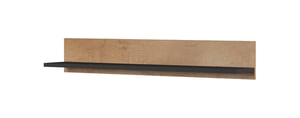 Cama Regalset 125 cm (2 Stück) SOHO Eiche Lefkas/Schwarz