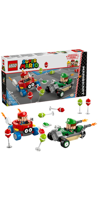 LEGO Super Mario Mario Kart™ – Baby Mario kontra Baby Luigi