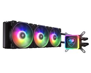 COUGAR AQUA ARGB All-in-One-Flüssigkeitskühler für CPU, 12 cm, schwarz