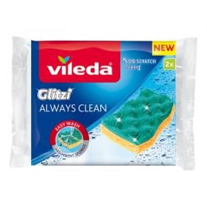 Vileda 168527 Waschhandschuh/Waschhandtuch Grün, Gelb Viskose