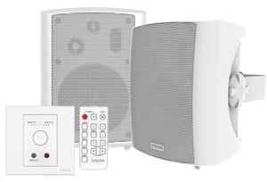 Vision TC3-AMP+SP-1800 3-way speaker, White, Wired, 50 W