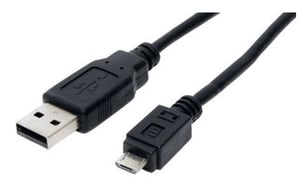 S/CONN maximum connectivity 0.5m USB2.0 A- microUSB2.0 B kabel USB 0,5 m USB A Micro-USB B 0,48 Gbit/s Czarny