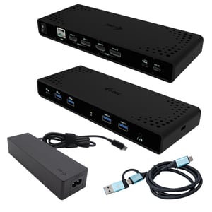 i-tec CADUA4KDOCKPDB100 Wired USB 3.2 Gen 1 (3.1 Gen 1) Type-C Docking Station, Black
