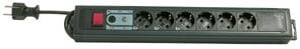 REV device protection socket line, 6-fold, 3,0m Schwarz 250 V 3 m