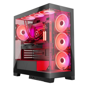 Modecom Volcano SPACE APEX ARGB MIDI USB 3.0 X 2 CYPE-C - AT Midi Tower Czarny