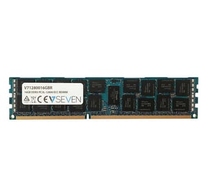 V7 V71280016GBR minnesmodul 16 GB 1 x 16 GB DDR3 240-stifts DIMM