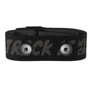 Polar Pro Strap Herzfrequenzmesser-Armband aus Silikon und Stoff, schwarz, grau