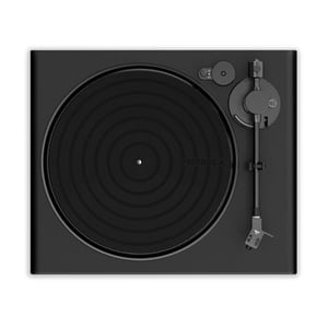 Victrola Hi-Res Onyx Gramofon z napędem pasowym Czarny, Srebrny