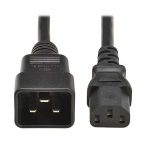 Eaton P032-02M-EU Netzkabel, schwarz, 2 m, IEC C20, IEC C13