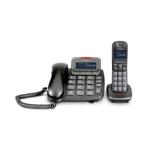 Emporia TH-21ABB telefon Analog/DECT-telefon Namn och identifiering av den som ringer Svart