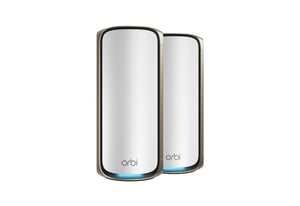 NETGEAR Orbi 970 Series Quad-Band WiFi 7, 2er-Pack Quad-Band (2,4 GHz / 5 GHz-1 / 5 GHz-2 / 6 GHz) Wi-Fi 6 (802.11ax) Grau 3 Indoor