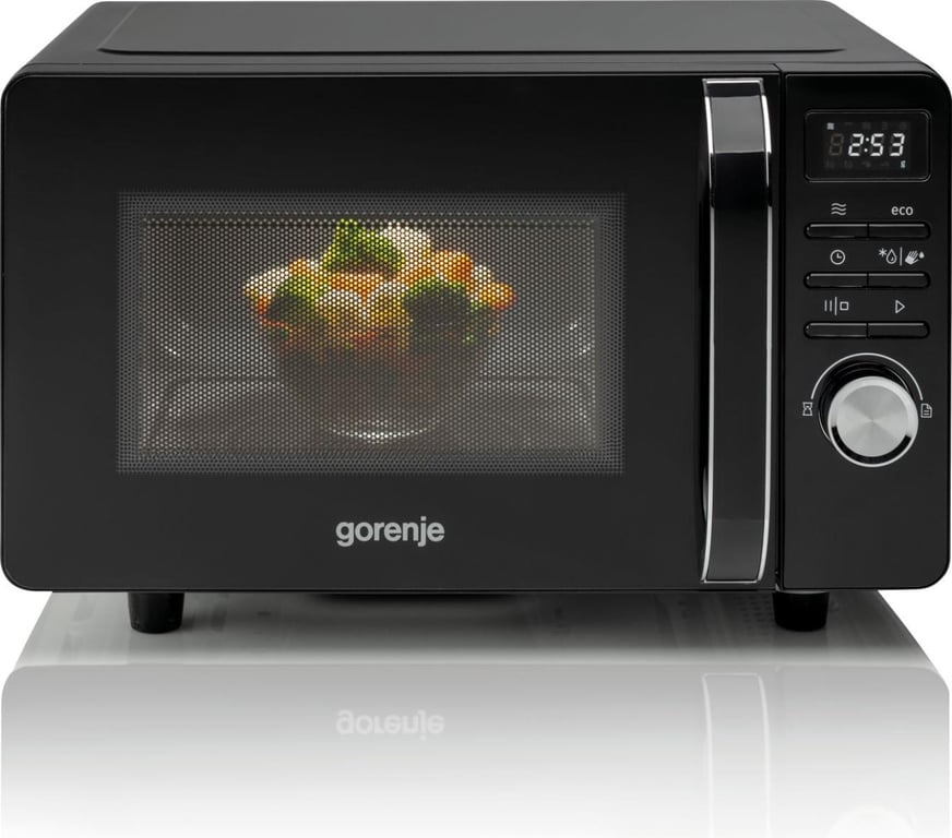 Gorenje MO20S4BC Czarny Mikrofalówka Solo Blat 20 l 700 W