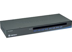 Trendnet 16-portars USB/PS/2 rackmonterad KVM-switch – möjlighet till rackmontering – svart