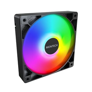 Montech GF120 PWM Obudowa komputera Moduł wentylatora 12 cm Czarny 1 szt.