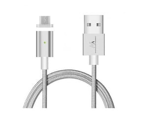 Maclean MCE160 USB 2.0 Cable, 1 m, USB-A to Micro-USB-A, Silver