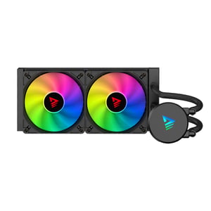 Savio VELOX 240 mm PC-Gehäuse, Flüssigkeitskühlungsset, 12 cm, schwarz, 1 Stück