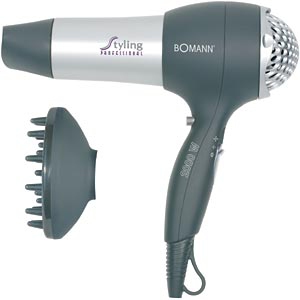 Bomann HTD 889 CB Hair Dryer 2000 W Black, Silver