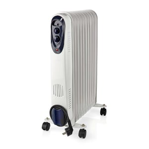 Nedis HTOI30WT11 grzejnik Wewnętrzna Biały 2500 W Podgrzewacz elektryczny pomieszczeń na olej