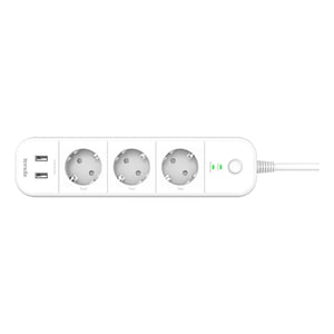 Tenda SP15(EU) Smart Power Strip, 3 x AC Outlets, 2 White