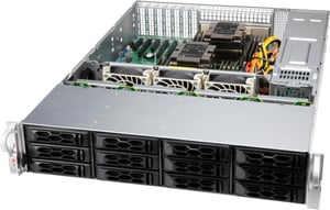 Supermicro CSE-LA26E1C4-R609LP Sicherheitsvorrichtungen & Halterungen für Rack-Computer, schwarz, grau, 650 W