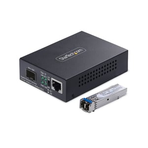 StarTech MCM1110SMLC40 2000 Mbit/s 1310 nm Network Converter, Single, Black