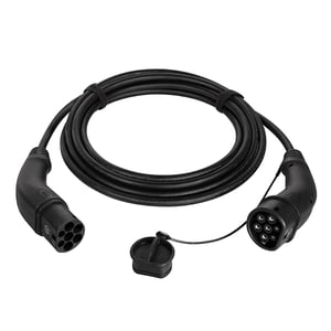 LogiLink EVC0102 Ladekabel für Elektrofahrzeuge, schwarz, Typ 2, 3, 7,5 m