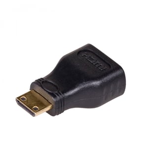 Akyga AK-AD-04 adapter för HDMI-kablar typ A (standard) till HDMI typ C (mini), svart, guld