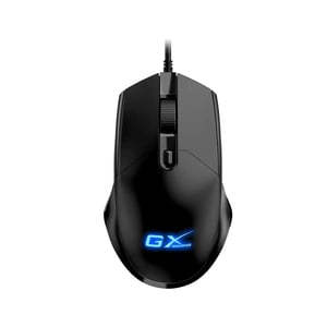 Genius Scorpion M300 gamingmus, tvåhandsmodell, USB typ A, optisk, 2400 DPI