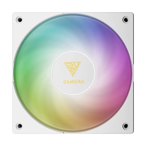 GAMDIAS NOTUS M1-1201 WH ARGB Processorkylningssats med vätskekylning 12 cm Vit 1 st.