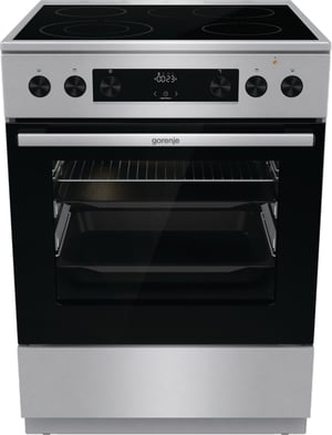 Gorenje GECS6C70XPA Kuchenka wolnostojąca Prąd elektryczny Palnik spirala Stal nierdzewna