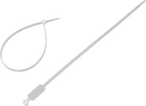 VALUE 19.08.3276 kabelband Kabelband för stege Nylon Vit 100 st.