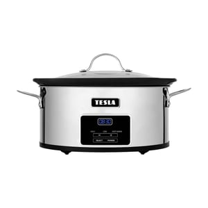 TESLA Electronics SlowCook S800 Deluxe 5.6 L 250 W Black, Stainless Steel