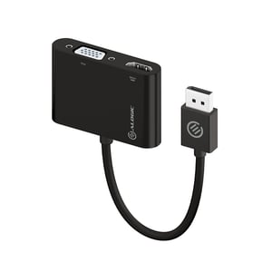 ALOGIC DP-VGHD4K-ADP DisplayPort to HDMI + VGA (D-Sub) Cable Adapter, Black