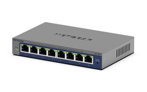 NETGEAR GS108Ev4 Ohanterad L2/L3 Gigabit Ethernet (10/100/1000) Grå