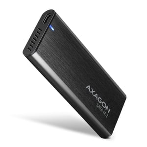 Axagon EEM2-SBC externes Gehäuse für M.2-SSDs USB-C 3.2 Gen 2 – schwarz SSD-Gehäuse Schwarz