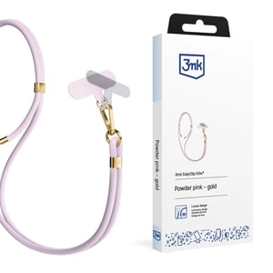 3MK EasyClip Elite mobilrem, nylon, zinkguld, rosa