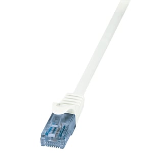 LogiLink CP3081U Network Cable, White, 7.5 m, Cat6a U/UTP (UTP)