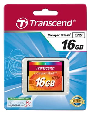 Transcend TS16GCF133 pamięć flash 16 GB Karta pamięci CompactFlash MLC