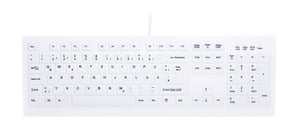 Contour Design Active Key AK-C8100 klawiatura Biuro RF Wireless Niemiecki Biały